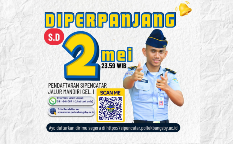  Perpanjangan Pendaftaran Sipencatar Mandiri Gel.1